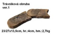 JAPE Trávniková obruba 1 verzia 13,5x27x4cm, betón-imitácia dreva, exteriér-mrazuvzdorná