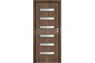 INVADO SET Rámové dvere VIRGO 1 presklené, fólia, Dub Popolavý B598 + zárubeň