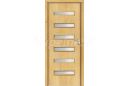 INVADO SET Rámové dvere VIRGO 1 presklené, fólia, Dub Európsky B639 + zárubeň