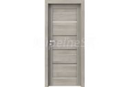PORTA Doors SET Rámové dvere VERTE HOME G.1 so sklom,3D fól Agát strieborný + zárubeň