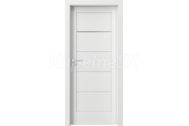 PORTA Doors SET Rámové dvere VERTE HOME G.1 so sklom, fólia Biela + zárubeň