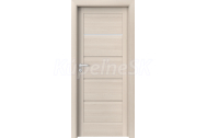 PORTA Doors SET Rámové dvere VERTE HOME G.1 so sklom, fólia Orech bielený + zárubeň