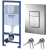 GROHE inštalačný modul 38528 duofix, 38558 úchyty, 38732 tlačidlo Cosmo chróm