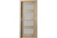 PORTA Doors SET Rámové dvere VERTE PREMIUM A.4 skloMat, 3Dfólia Dub Klasický+zárubeň