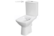 Cersanit CARINA WC-Kombi New 480 CleanOn,horiz.odp, 3/6l, Biela, bez sedátka K31-045