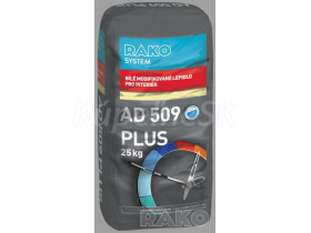 AD509Plus BIELE lepidlo 25kg, mozaiky-sklo-spekané dlažby, na podl.kúrenie Rako System int