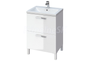 Cersanit MELAR 60 Skrinka umývadlová 60x69x45 v demonte, Biela Lesk S614-010-DSM