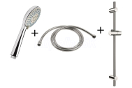 Jika RIO Sprchová sada (ručná sprcha 100mm, sprchová tyč, kovová sprch.hadica 1,7m)