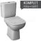 DEEP BY JIKA WC-kombi 43cm zvislý odpad,bočné napúšťanie,vr.inštalač.sady a nádržky,biele