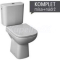 DEEP BY JIKA WC-kombi 43cm zvislý odpad,bočné napúšťanie,vr.inštalač.sady a nádržky,biele