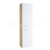 Ravak CHROME SB 390 vysoká kúpeľnová skrinka capuccino/biela lesklá,Pravá + Cleaner