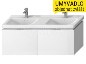 Jika H40J4274015001 CUBITO-N umývadlová skrinka 128x48x47cm,2 zásuvky, biela lesk