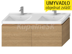 Jika H40J4274015191 CUBITO-N umývadlová skrinka 128x48x47cm,2 zásuvky, dub