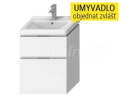 Jika H40J4234025001 CUBITO-N 60 umývadlová skrinka 59x48x40cm,2 zásuvky, biela