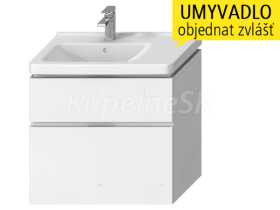 Jika H40J4254035001 CUBITO-N 75 umývadlová skrinka 74x68x43cm,2 zásuvky,výrez vpravo,biela