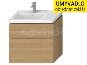 Jika H40J4254035191 CUBITO-N 75 umývadlová skrinka 74x68x43cm,2 zásuvky,výrez vpravo,dub