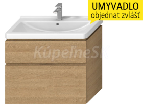 Jika H40J4264025191 CUBITO-N 85 umývadlová skrinka 84x48x47cm,2 zásuvky, dub