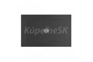 Jika PURE Oceľová obdĺžnik sprch. vanička 140x80x3cm s protihluk. podlož,Antislip čierna