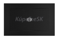 Jika PURE Oceľová obdĺžn. sprch vanička 140x90x3cm s protihluk podložkami, Antislip čierna