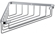 Jika GENERIC Drôtená polička rohová, 150x150x33,5mm, chróm