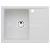 Alveus INTERMEZZO 30 kuchynský granitový drez so sifónom 62x48 - G-11 White 1117037