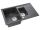 Alveus MERYLL 70 kuchynský granitový drez so sifónom 78x48 - G-91 Black