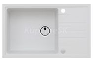 Alveus MERYLL 130 kuchynský granitový drez so sifónom 78x48 - G-11 White 1117046