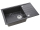 Alveus INTERMEZZO 130 kuchynský granitový drez so sifónom 78x48 - G-91 Black 1117050