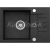 Alveus NIRO 30 kuchynský granitový drez so sifónom 58x42 - G-91 Black