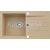 Alveus NIRO 130 kuchynský granitový drez so sifónom 75x42 - G-55 Beige 1133773