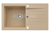 Alveus NIRO 130 kuchynský granitový drez so sifónom 75x42 - G-55 Beige