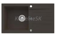 Alveus NIRO 130 kuchynský granitový drez so sifónom 75x42 - G-91 Black