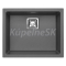 Alveus QUADRIX 50 kuchynský granitový drez so sifónom 56x46 - G-04 Steel