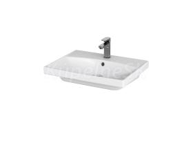 Cersanit CITY 60 Umývadlo nábytkové 60x45cm s prepadom, otvor pre bat, Biela K35-006