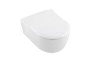 V&B AVENTO 37x56 Set WC misa DirectFlush+WC sedadlo SLIM Soft-Close,CeramicPlus, Biela