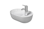 Duravit Luv Washbowl 420mm Luv, white w/o OF, w.Tap at the side, w.1 TH
