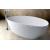 WHITE STONE 157x71x46/56 voľne stojaca vaňa bez prepadu Biela lesklá M48B15701