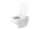DURAVIT D-Code závesné WC Rimless s hlbokým splachovaním, 355 x 545 mm, biela + sedátko SC