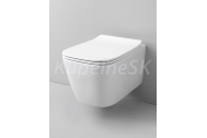 Artceram A16 THE.RIMLESS Závesné WC 36 x 52 cm biela (bez sedátka), ASV003