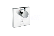 Hansgrohe Shower Select Glass podomietkový termostat-ovládanie pre 1 spotrebič, chróm 1573
