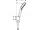 Hansgrohe 26694400 CROMETTA sprchová súprava Vario 9l/min.držiak Porter,160cm biela/chróm