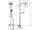 Hansgrohe 27268000 CROMETTA sprchová termostatický stĺp S240 Showerpipe EcoSmart,chróm
