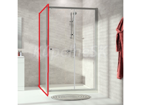 Huppe ALPHA 2 SW90 bočná stena 90x190cm,chróm lesklý, sklo číre