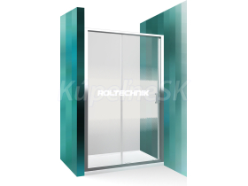 Roth LLD2 140/190 Dvere sprchové Posuvné do niky al.s bočn.sten.Brillant/Intimglass