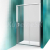 Roth LLD2 160/190 Dvere sprchové Posuvné do niky al.s bočn.stenou Brillant/Číre sklo