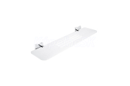Nimco KEIRA IXI polička s frézovanými otvormi 50cm chróm/matné sklo KE X350-26
