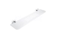 Nimco KEIRA IXI polička s frézovanými otvormi 60cm chróm/matné sklo KE X360-26