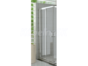 Ronal Top-Line Dvojdielne posuvné dvere 90x190cm, Ľavé, Aluchróm/Línia