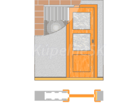 JAP stavebné puzdro 705 - NORMA STANDARD pre 80cm dvere pre sadrokartón