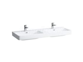 Laufen PRO S Dvojumývadlo 130x46cm, s 3 otvormi pre batériu, biela H8149680001081